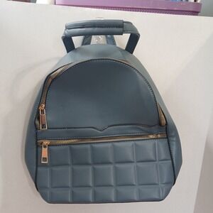 Kayla+Ava Vegan Leather/faux Blue Backpack-Purse Handbag New With Tags